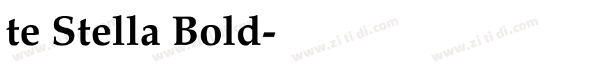 te Stella Bold字体转换 te Stella Bold字体转换